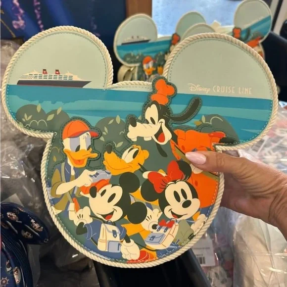 Loungefly Disney Cruise Line Character Mickey Head Backpack - Picture 3 of 5